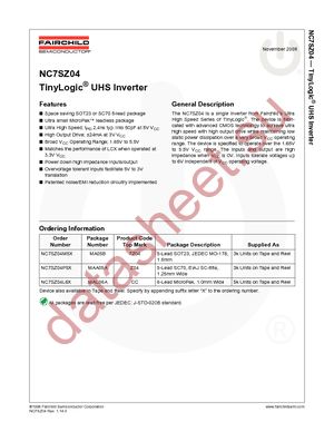NC7SZ04M5 datasheet  